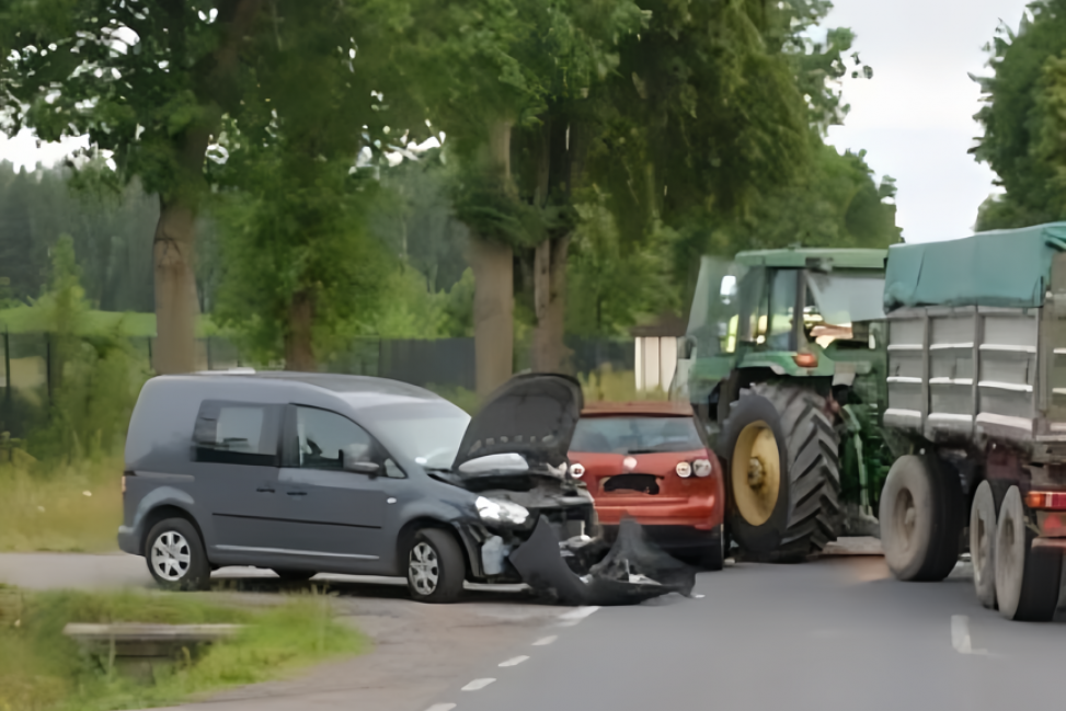 Wypadek w Kicinie - cztery osoby ranne na krajowej "pięćdziesiątce"