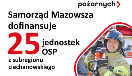 Wsparcie dla OSP w regionie ciechanowskim
