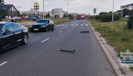 Ranni użytkownicy hulajnóg i rowerów - dwa wypadki w Ciechanowie