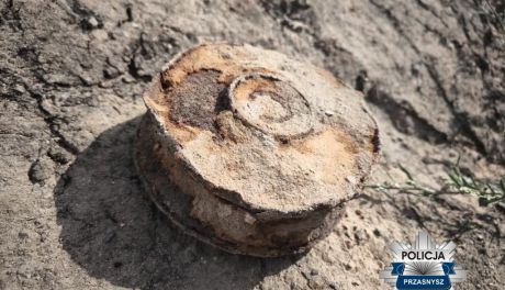Mina z II Wojny Światowej znaleziona w Przasnyszu