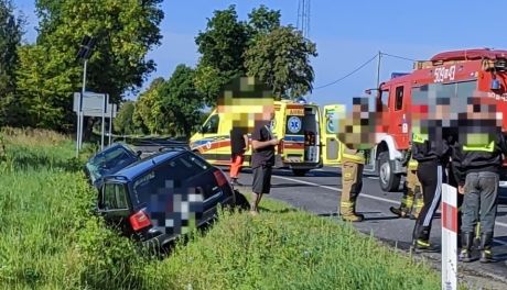 Wypadek na DK 61 w Orzycu - jedna osoba ranna