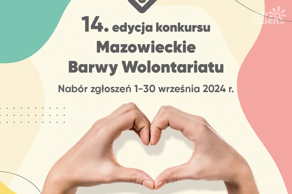 Mazowsze wyróżni wolontariuszy: Rozpoczął się 14. Konkurs "Mazowieckie Barwy Wolontariatu"