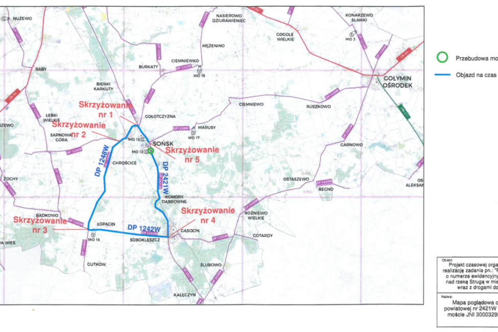 3 miesiące utrudnienia w ruchu drogowym w Sońsku