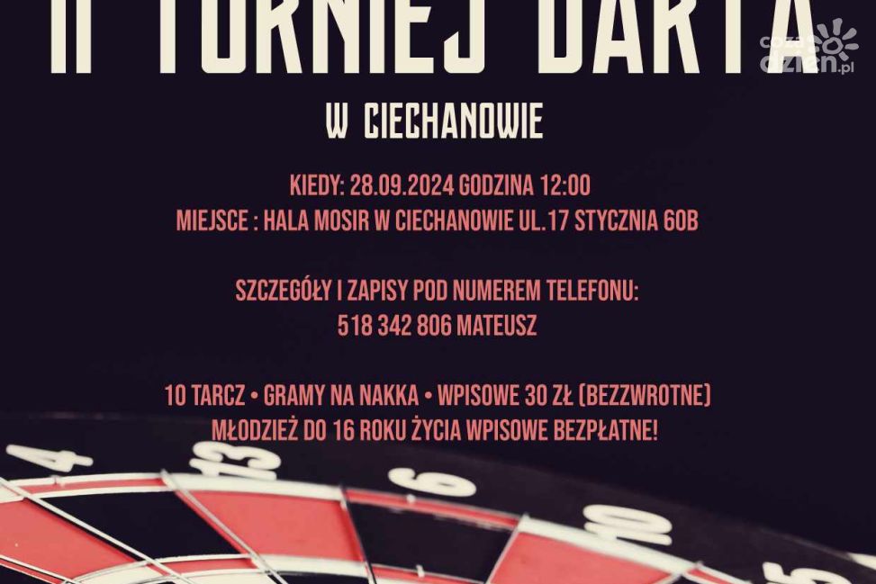 II Turniej Darta w Ciechanowie!