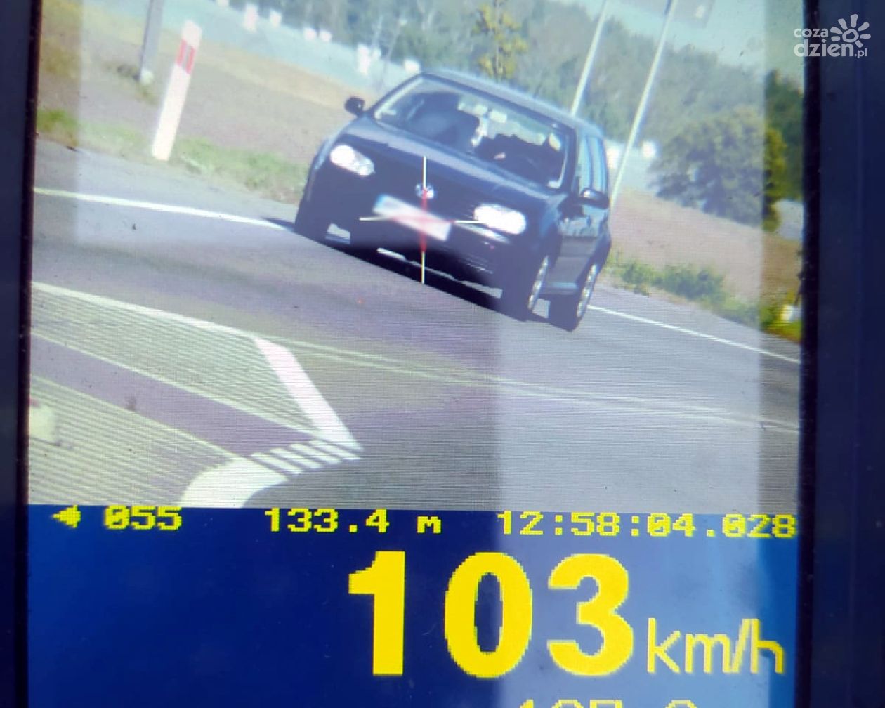 Wpadła z prędkością 103 km/h w Mdzewie!