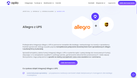Usprawnij wysyłki na Allegro dzięki integracji z UPS: Sprawna logistyka w e-commerce z Apilo