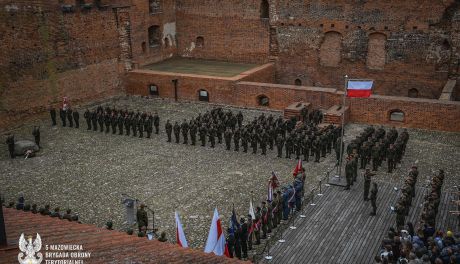 Uroczysta przysięga Terytorialsów na Zamku Książąt Mazowieckich