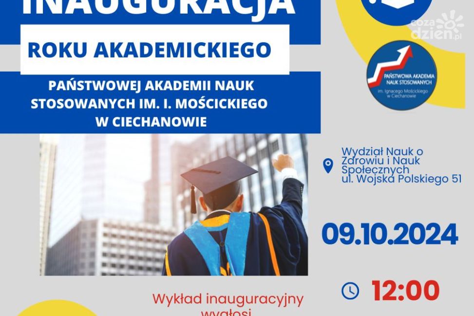 Uroczysta inauguracja roku akademickiego 2024/2025 na Państwowej Akademii Nauk Stosowanych im. Ignacego Mościckiego