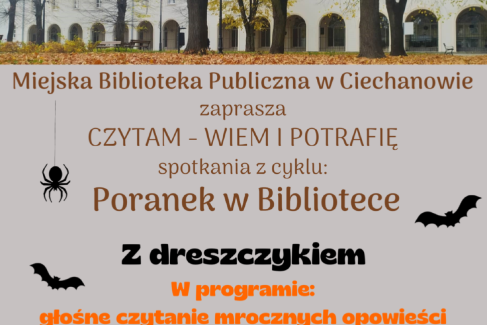 „Poranek w Bibliotece” – dyniowe warsztaty i straszne opowieści 