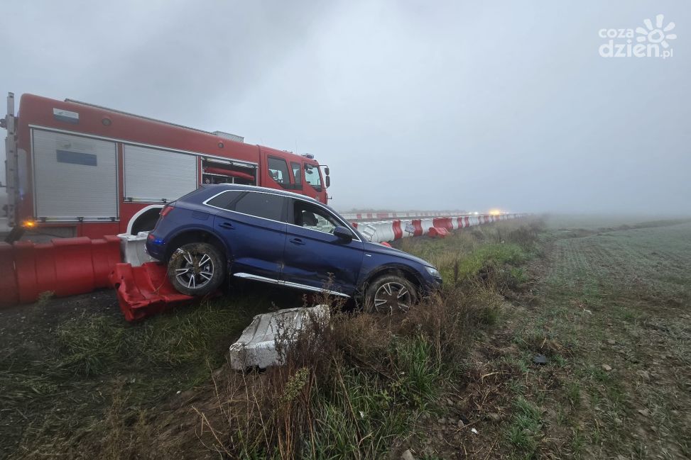 Wypadek na S7 - gęsta mgła i śliska nawierzchnia