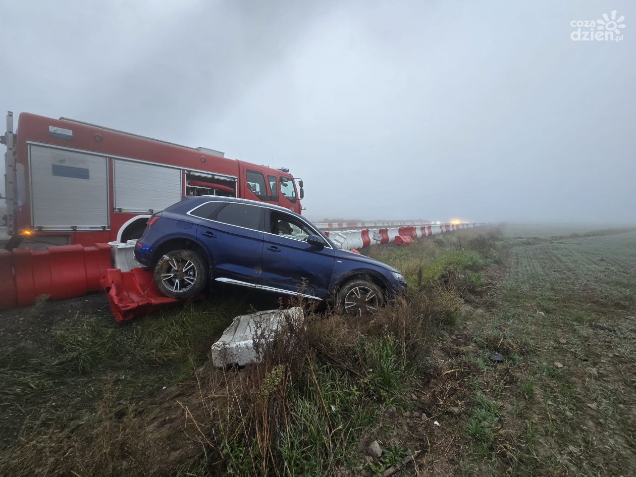 Wypadek na S7 - gęsta mgła i śliska nawierzchnia