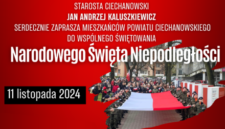 Narodowe Święto Niepodległości w Ciechanowie – uroczystości z koncertem i plenerową wystawą