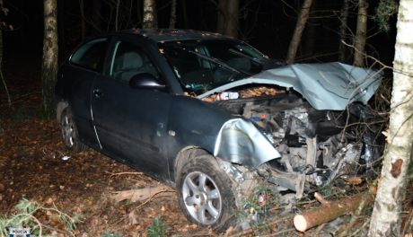 Nietrzeźwa kierująca spowodowała wypadek na drodze Grabienice-Konotopa