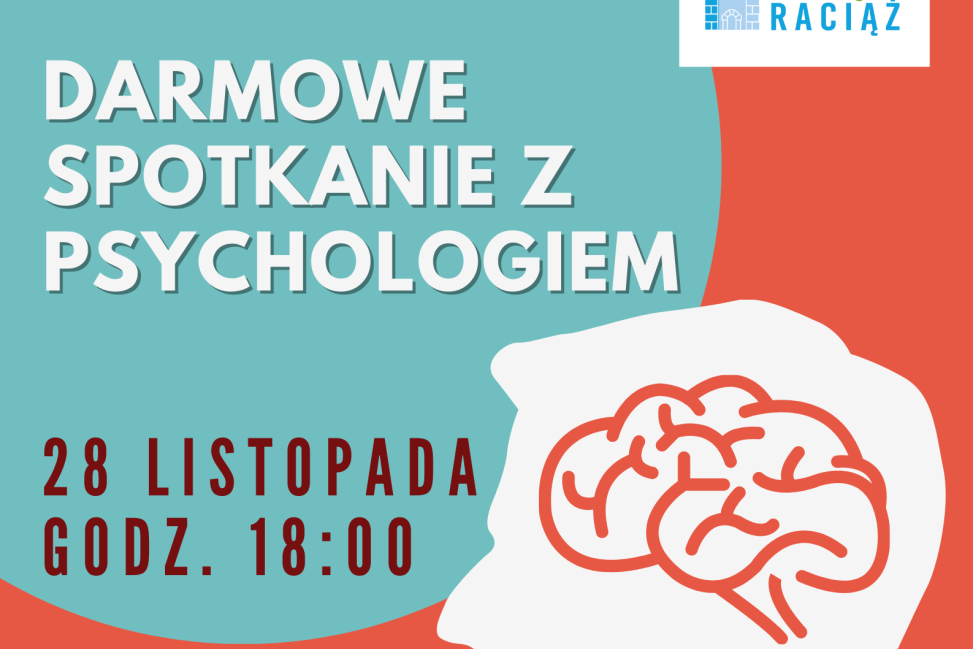 Bezpłatne warsztaty terapeutyczne i spotkanie z psychologiem w Raciążu – już jutro!