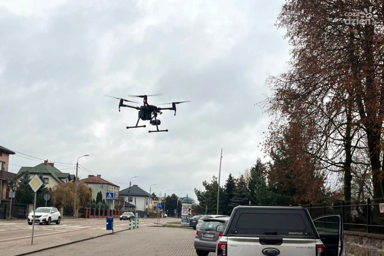 Dron w akcji - mławscy policjanci na tropie wykroczeń!