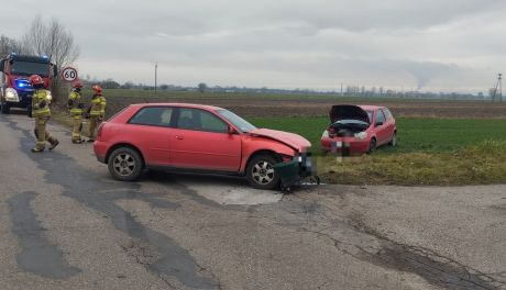 Wypadek drogowy we Wkrze