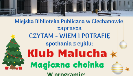 Ubierz choinkę z Klubem Malucha! Bezpłatne zajęcia w Ciechanowie