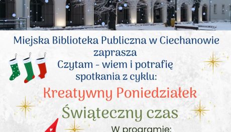 Kreatywny Poniedziałek w Ciechanowie - wykonaj własną choinkę!