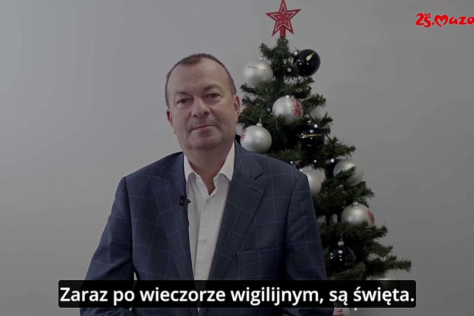 Życzenia świąteczne od wicemarszałka Wiesława Raboszuka