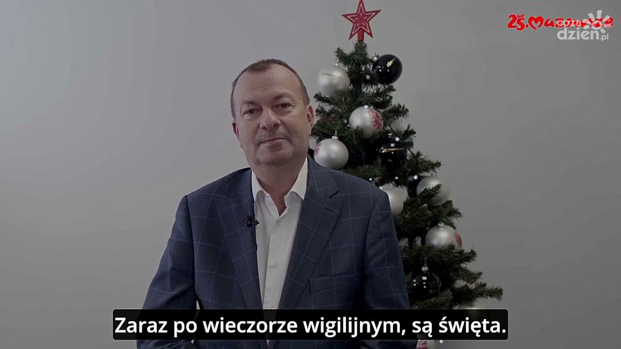 Życzenia świąteczne od wicemarszałka Wiesława Raboszuka