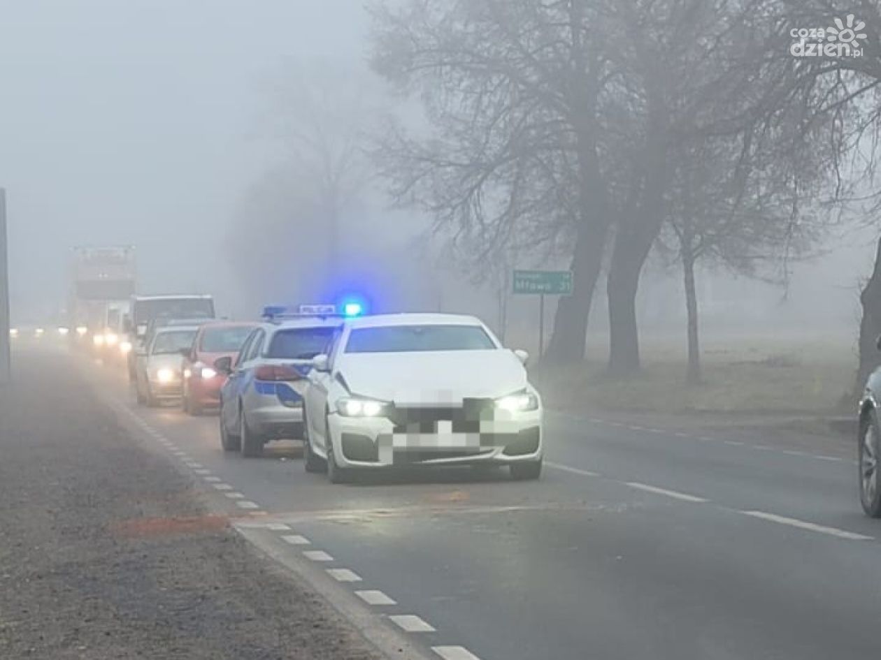 Zderzenie trzech pojazdów w Chruszczewie