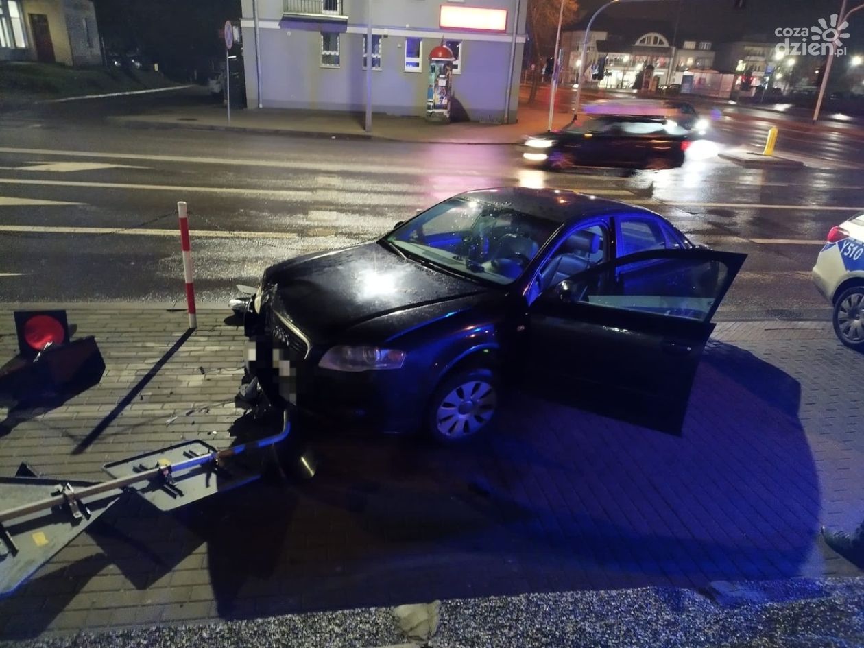 Stracił panowanie nad audi!