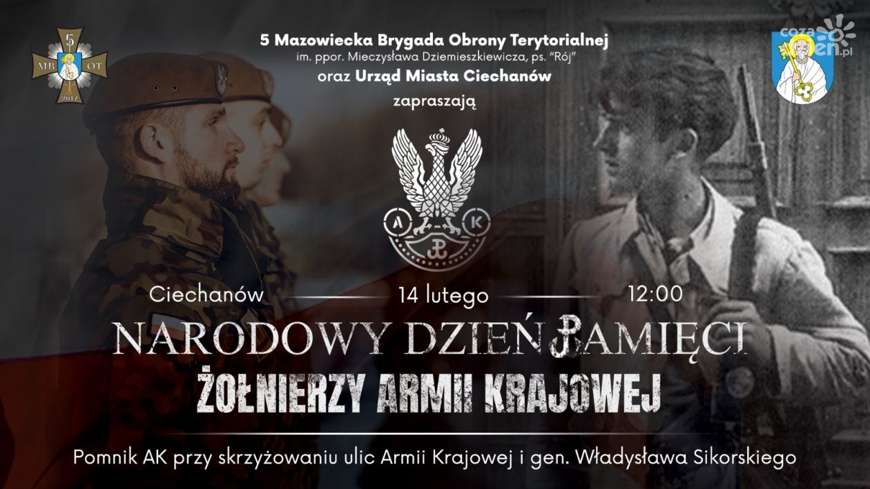 Ciechanów uczci pamięć żołnierzy Armii Krajowej