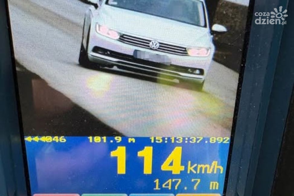 Piractwo drogowe w płońskiem! 22-latek Pędził 114 km/h w terenie zabudowanym