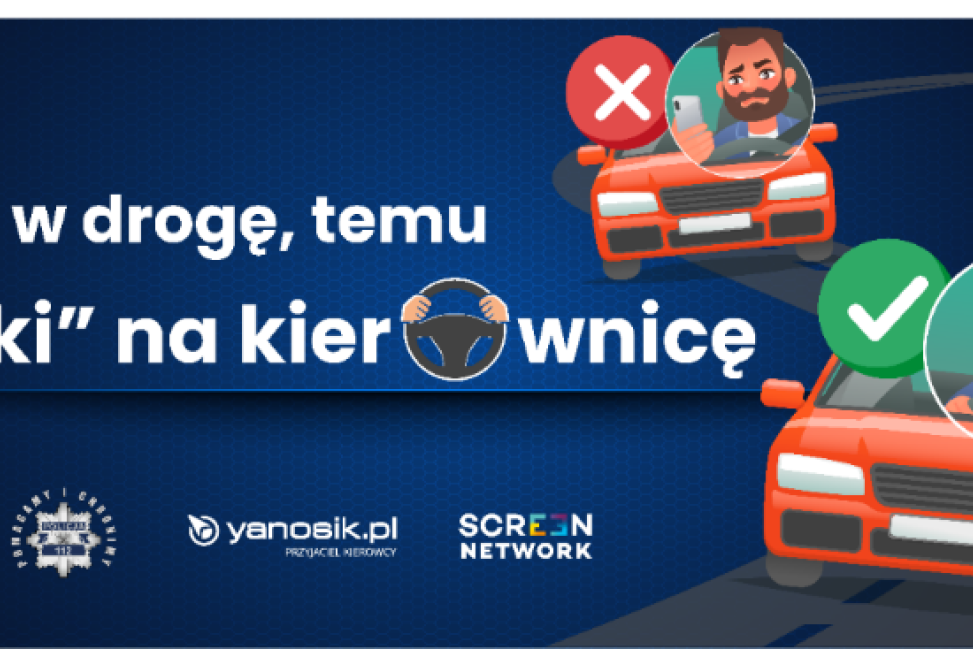 „Łapki” na kierownicę - bezpieczna jazda bez telefonu. Można zdobyć Certyfikat Odpowiedzialnego Kierowcy