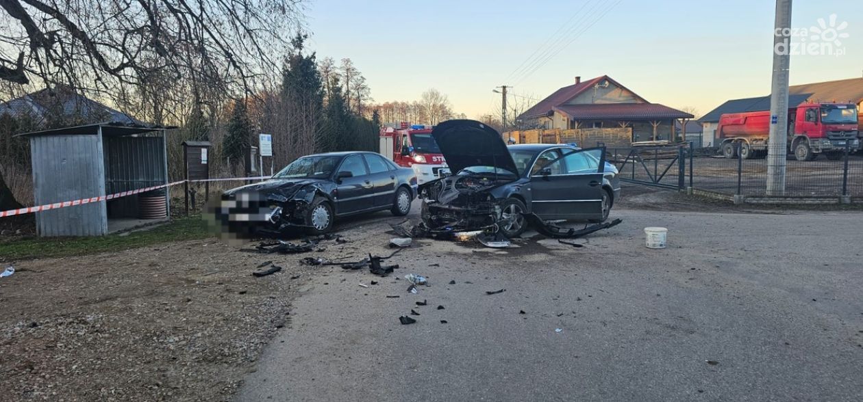 Niebezpiecznie w Rutkach-Głowicach. Kierowca nie ustąpił pierwszeństwa