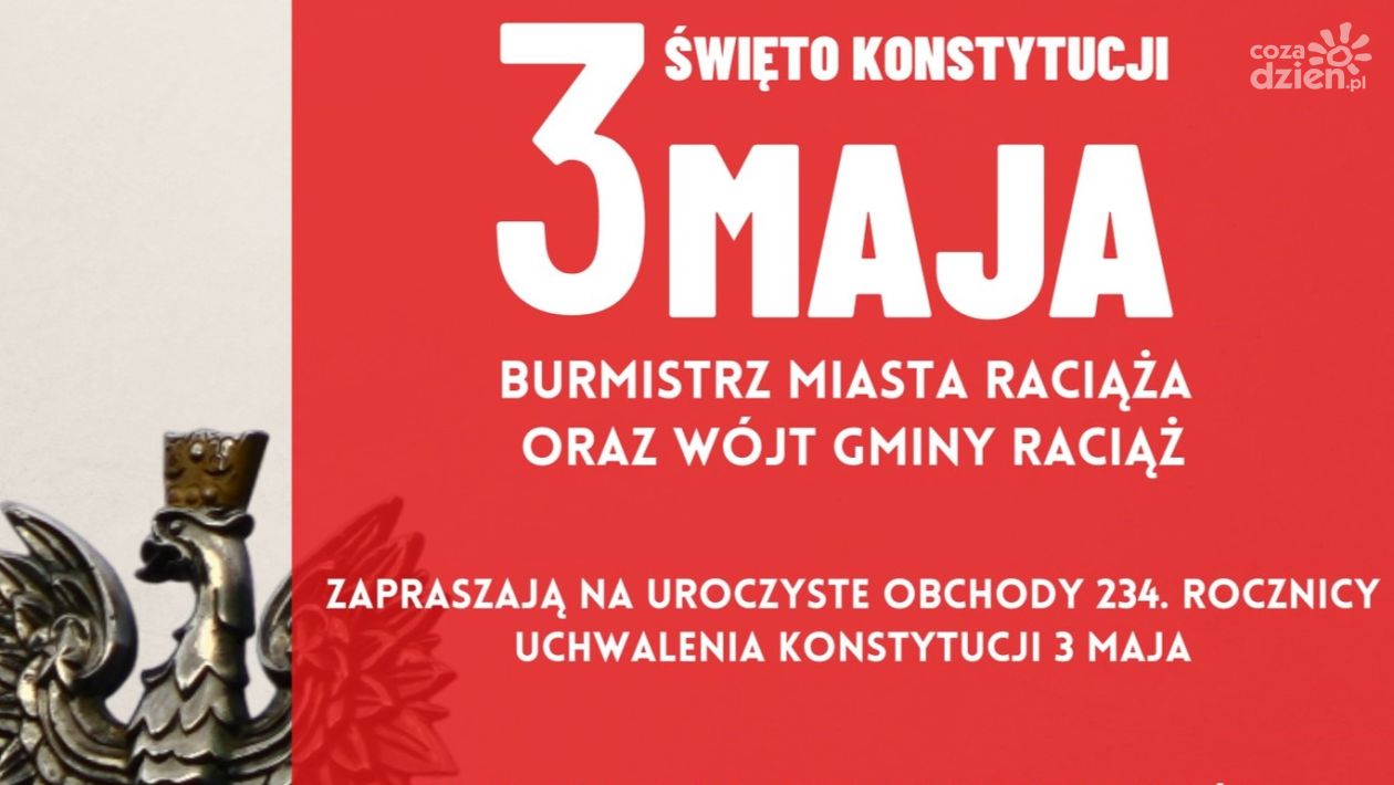 Raciąż uczci ustanowienie Konstytucji 3 Maja