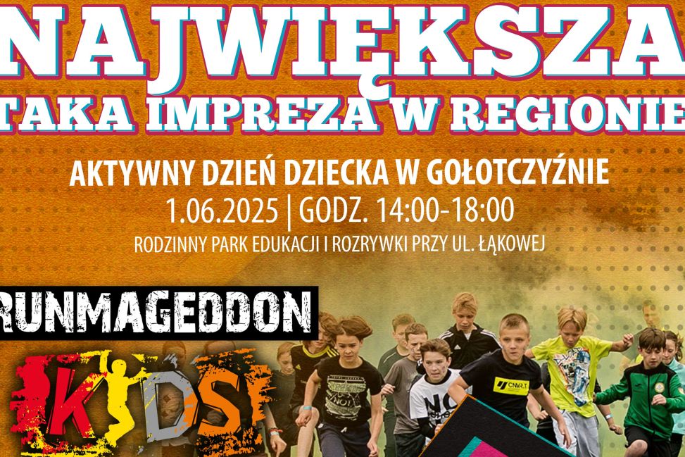 Aktywny Dzień Dziecka w Gołotczyźnie! Runmageddon Kids i Bitwa Kolorów czekają – także na dzieci z Ciechanowa