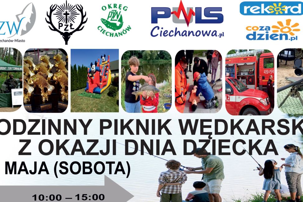 Wędkarski Dzień Dziecka w Ciechanowie - piknik pełen atrakcji już 31 maja