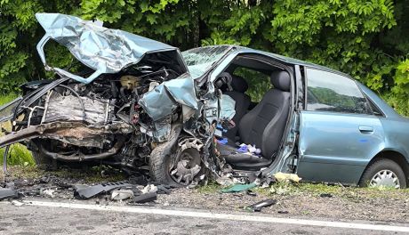 Śmiertelny wypadek pod Mławą. Nie żyje dwóch kierowców – zderzenie volkswagena i audi
