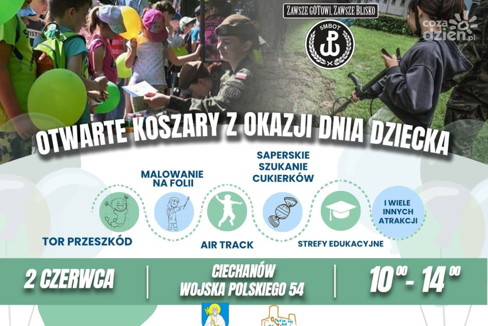 Aktywny Dzień Dziecka z terytorialsami – atrakcje w ciechanowskich koszarach