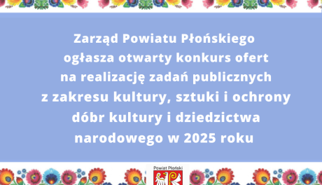 Rekordowe 55 tys. zł na kulturę w powiecie płońskim – nabór wniosków trwa