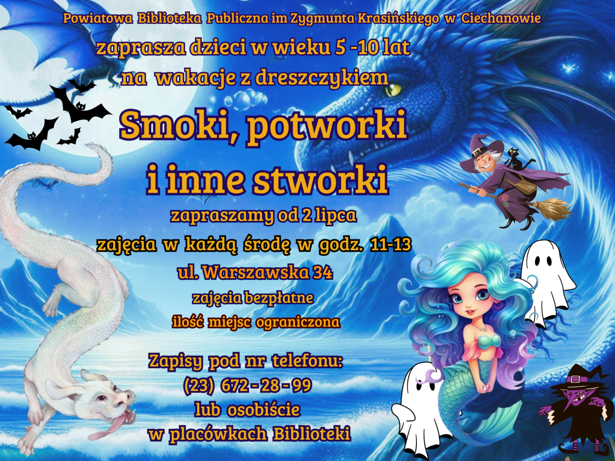 Wakacje z dreszczykiem w ciechanowskiej bibliotece