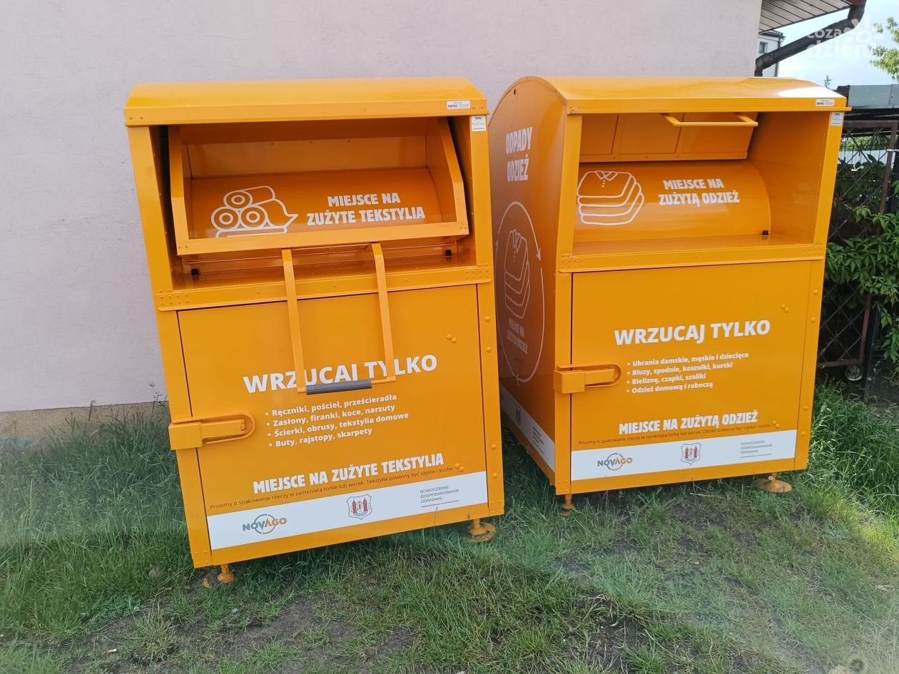 Mława i NOVAGO ruszają z pilotażowym programem zbiórki odzieży – są mobilne pojemniki 