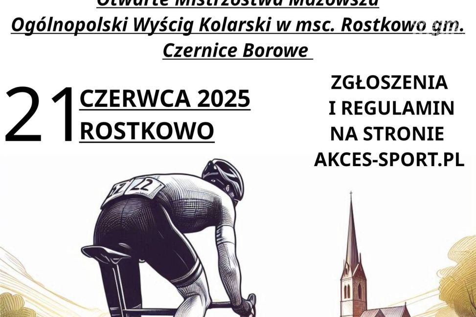 Przed nami Kolarskie Mistrzostwa Mazowsza w Rostkowie 