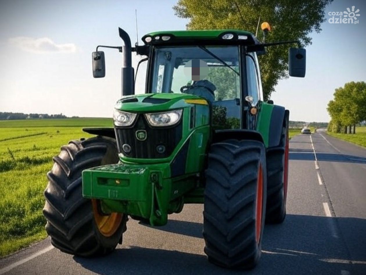Wsiadł za kółko ciągnika po alkoholu. Wynik badania zwala z nóg