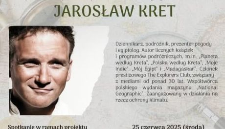 Jarosław Kret przyjedzie do Ciechanowa. Będzie gościem biblioteki