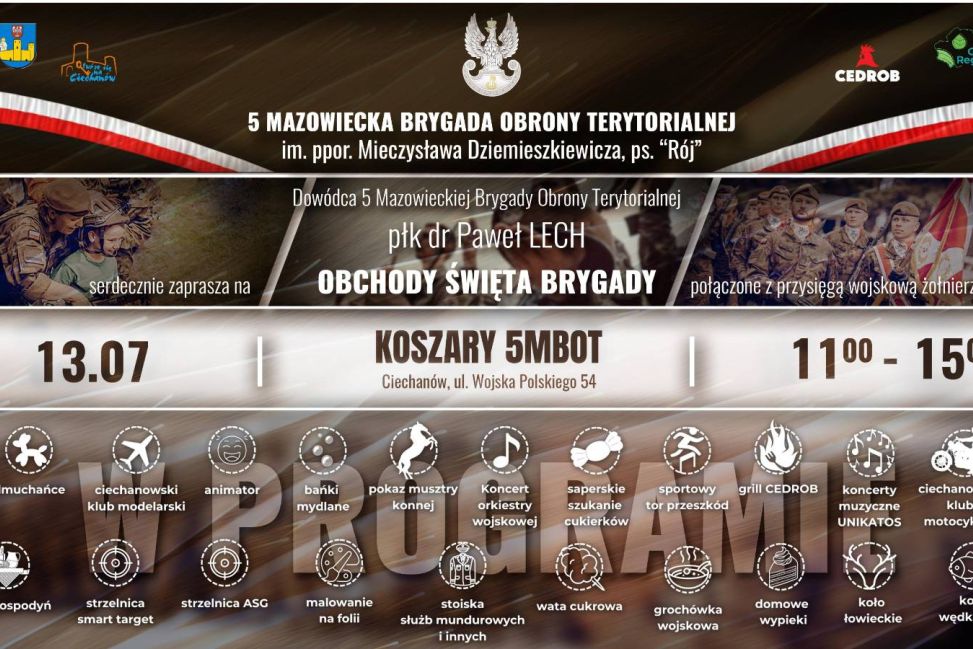 Święto 5 Mazowieckiej Brygady OT w Ciechanowie 