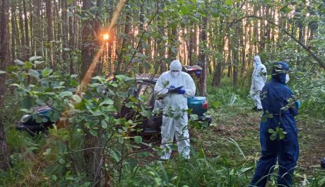 Makabryczne odkrycie w lesie. Ciała zaginionych mieszkańców Karolewa znaleziono w bagnie
